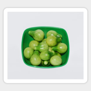 Green Tomatoes In Green Bowl Sticker